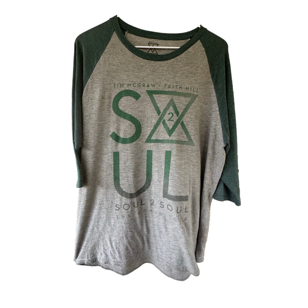 Tim McGraw Faith Hill Soul‎ 2 Soul World Tour Shirt Sz Lg